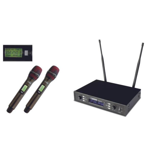 Audiodesign Pmu D2 Radiomicrofono Doppio Palmare Senza Fili