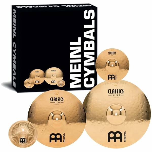 Meinl Cymbals CC68+10S+C8BM Classics Custom Crash Pack Cymbal Box