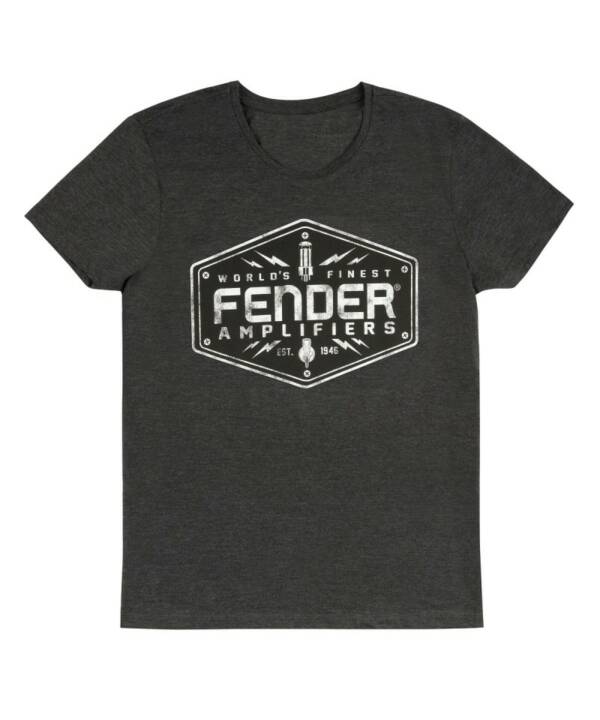 FENDER LIFESTYLE AMPLIFIERS LOGO T-SHIRT DARK GREY L 9194010517