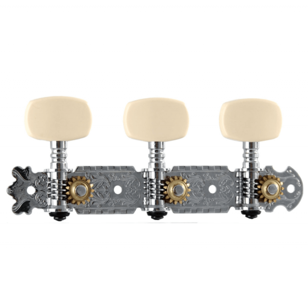 SMH-SS-C-3R3L Meccaniche per Chitarra Classica Cromate con perno in metallo